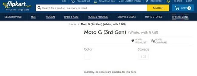 Fotografía - [Rumeur] 3ème génération Moto G Motorola fait une brève apparition sur Flipkart, Might Be Around The Corner